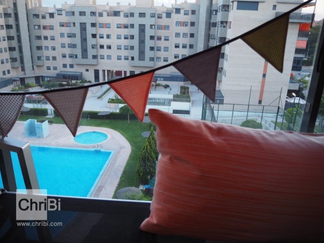 Kissen orange- weiss ChriBi